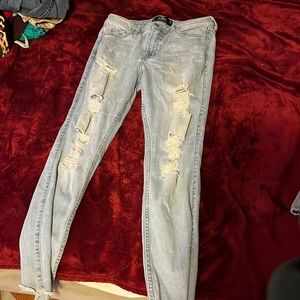 high rise skinny hollister jeans